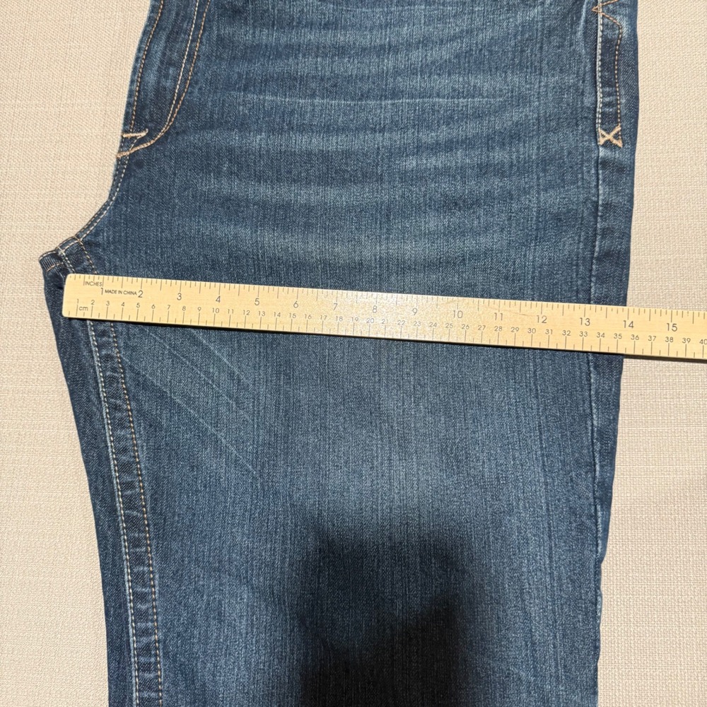 Ariat Rebar M4 Relaxed Boot Jeans Mens 40x34 Medium Wash Western Denim Rodeo - Picture 10 of 11